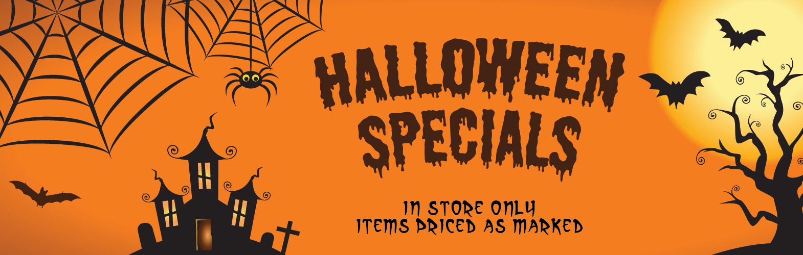 Halloween Sale - Instore Only