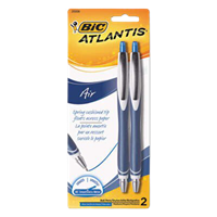 Atlantis Ball Pen 2Pk Blu