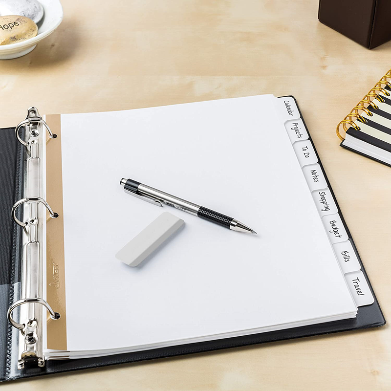 Avery Write & Erase Tab Dividers For Classification Folders, 8-Tab, Letter