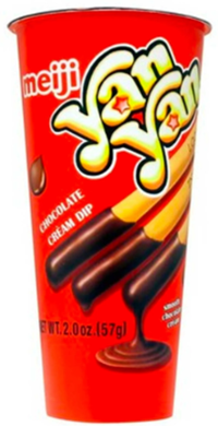 Yan Yan Cracker Stick W/ Dip Chocolate 2 Oz