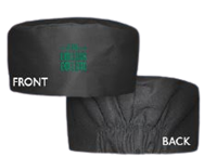 Chef Skull Cap Black W/Logo (Collins College)