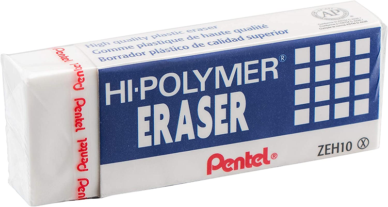 Pentel Hi-Polymer Eraser White Medium (Os)