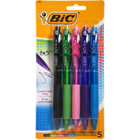Bic Bu3 Grip Bp Fashion 5Pk ASST