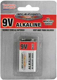 Blazing Volt Batteries 9V 1 PK