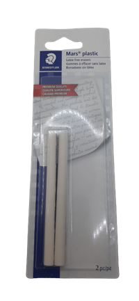 Staedtler Mars Plastic Stick Eraser Refills White 2Pk