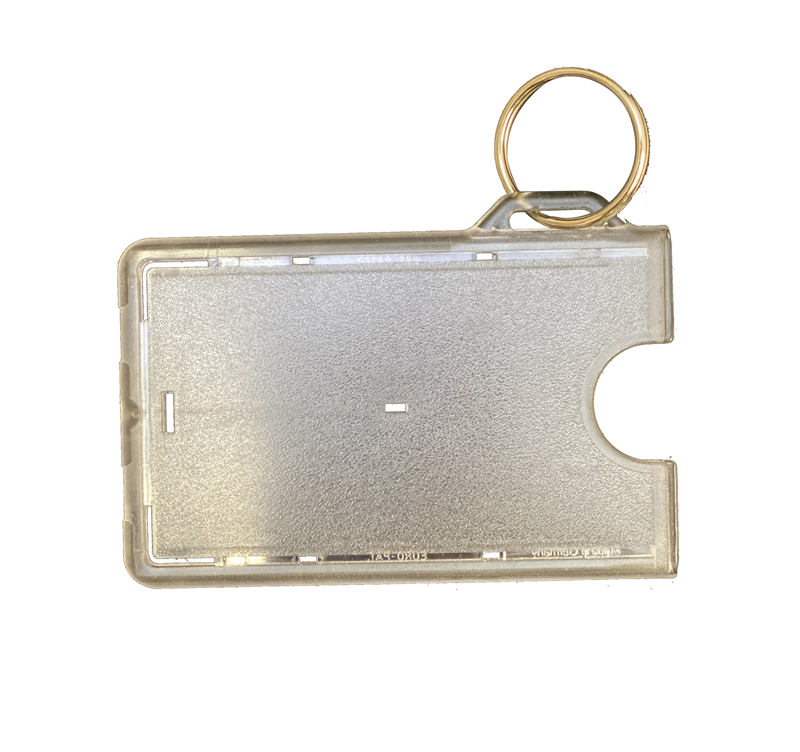 *Best Seller: ID Holder With Key Ring Clear