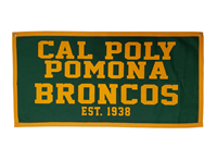 Banner 18" X 36" Cal Poly Pomona Broncos Flocked