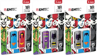 EMTEC Superheros 16 GB Flash Drive 2 PK