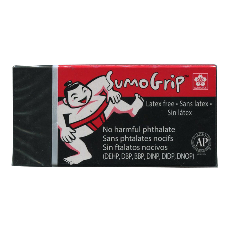 Sumo-Grip Premium Block Eraser, Size B60, Black color, 4-pieces (50259)