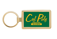 Alumni Key Chain Rectangle Gold