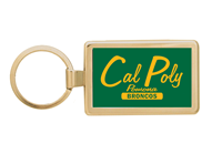 Key Chain Broncos Rectangle Gold