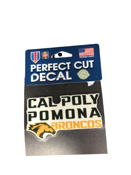 Decal Perfect-Cut Cal Poly Ovr Pomona Broncos W/Horse Head (SKU 122927761326)