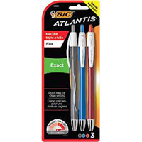 Bic Atlantis Exact Rt Fn 3 PK ASST