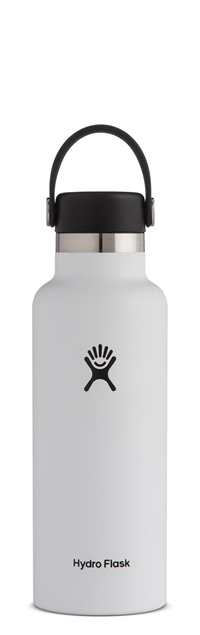 Hydro Flask 18 Oz Standard Mouth White