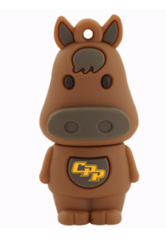 Flash Drive 8Gb Bronco Character W/Cpp Logo