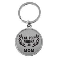 Mom Key Tag CPP Contemporary Round Silver