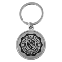 DAD KEY TAG CPP CONTEMPORARY ROUND SILVER
