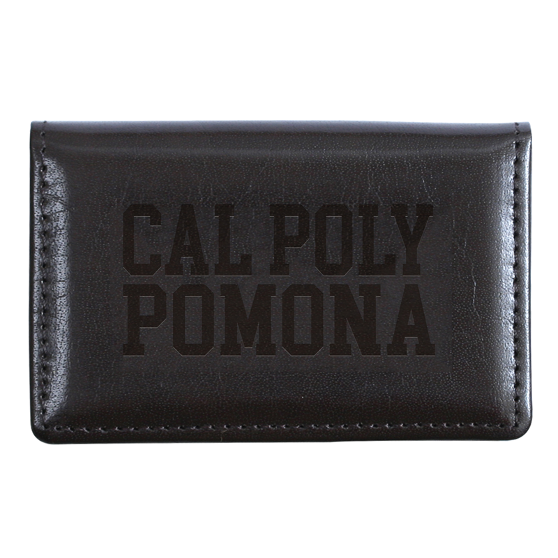 *Close Out: Business Card Case Cal Poly Over Pomona Black (SKU 123702211442)