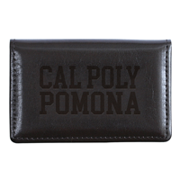 Business Card Case Cal Poly Over Pomona Black