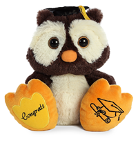 Grad Plush Taddle Toes Owl 10"