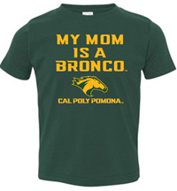 *Close Out: Value Youth Tee My Mom Is A Bronco Forest Green