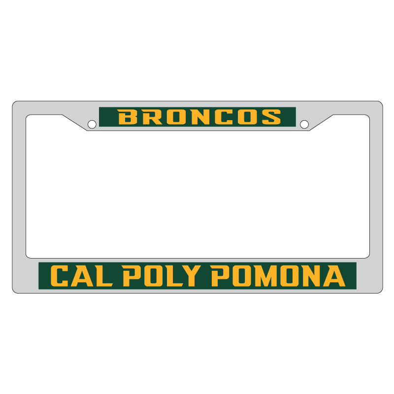 License Frame Broncos Over CPP Chrome (SKU 124078111009)