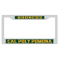 License Frame Broncos Over CPP Chrome