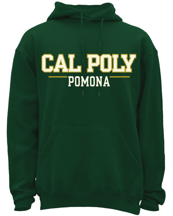 Hood Classic Cal Poly Over Pomona Dark Green Bronco Bookstore