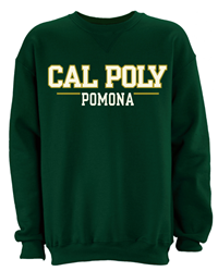 Crew Classic Cal Poly Over Pomona Old Gold Bar Dark Green