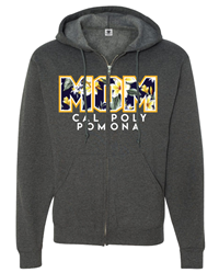 Mom Hood Full Zip Bold Over Classic Graphite