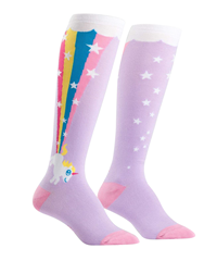 Youth Knee Hi Socks Rainbow Blast