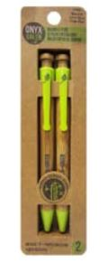 Onyx Green Bamboo Pen 2Pk
