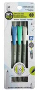Onyx Green Smooth Gel Pen 3Pk