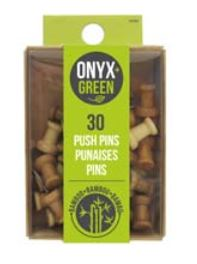 Onyx Green Push Pins 30 PK