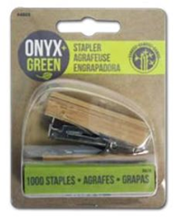 Onyx Green Mini Bamboo Stapler