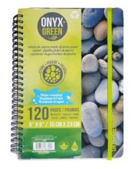 Onyx Green Notebook 6 X 9
