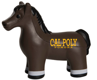 Stress Ball Horse Imprinted Cal Poly Pomona Brown