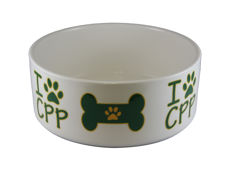 Dog Bowl CPP Pup Bone White (SKU 124459121325)