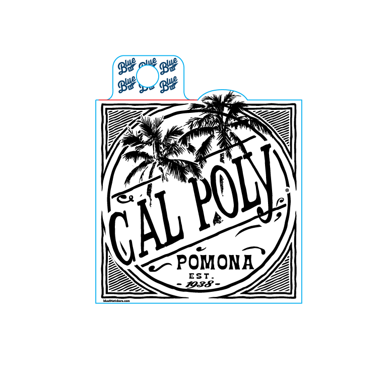 Decal Affordable Palm Cal Poly Slant Large (SKU 124536651335)