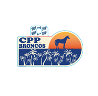 Decal Close Of Day CPP Broncos Above Palms Large