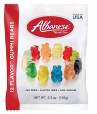 Albanese 12 Flavor Gummi Bears 3.5 Oz Bag