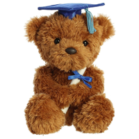 Grad Plush Wagner Bear Blue 8.5"