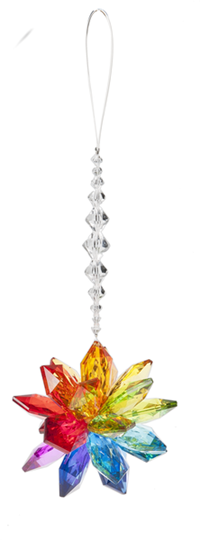 *Close Out: Hanging Rainbow Starburst Ornament ASST (Pick 1)