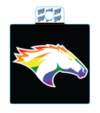 Decal Bronco Rainbow