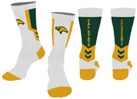 Socks Crew Easton White/Athletic Gold Logo On Sides Cal State Back