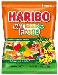 Haribo Mini Rainbow Frogs Gummi