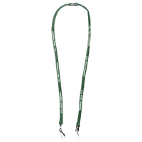 Facemask Lanyard Green W/White Cal Poly Pomona