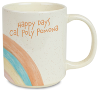 Mug Novelty I Heart CPP / Happy Days CPP Rainbow Design Natura Mug 14 Oz