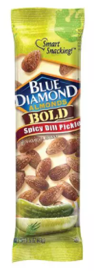 Blue Diamond Almonds Spicy Pickle 1.5 Oz