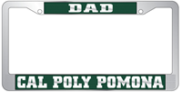  Dad License Frame Polished Chrome 2 Hole